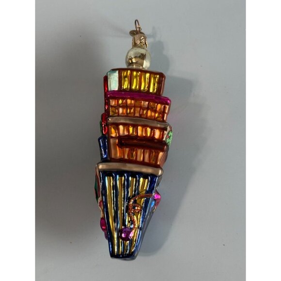 Christopher Radko Times Square New Years Eve Ornament 2000 6" Hand-Painted Glass - Picture 8 of 9
